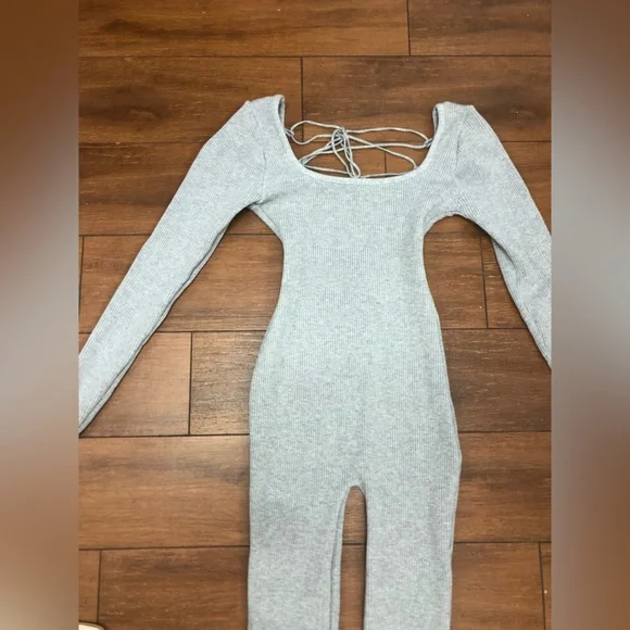 Ribbed, long sleeve cat suit - Picture 4 of 5